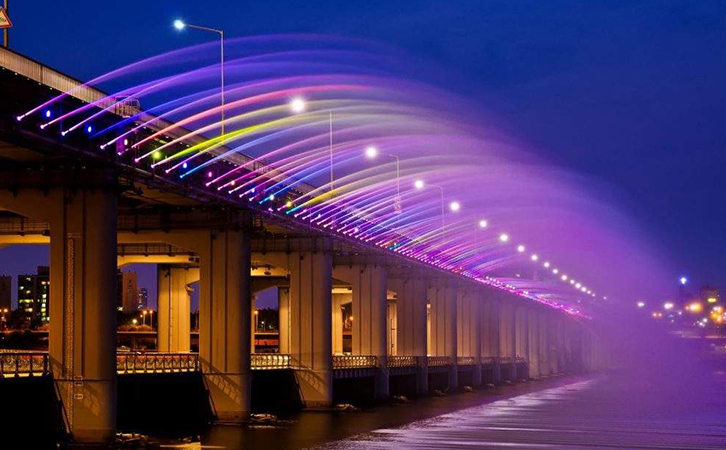 盤浦大橋月光彩虹噴泉 盤浦大橋月光彩虹噴泉